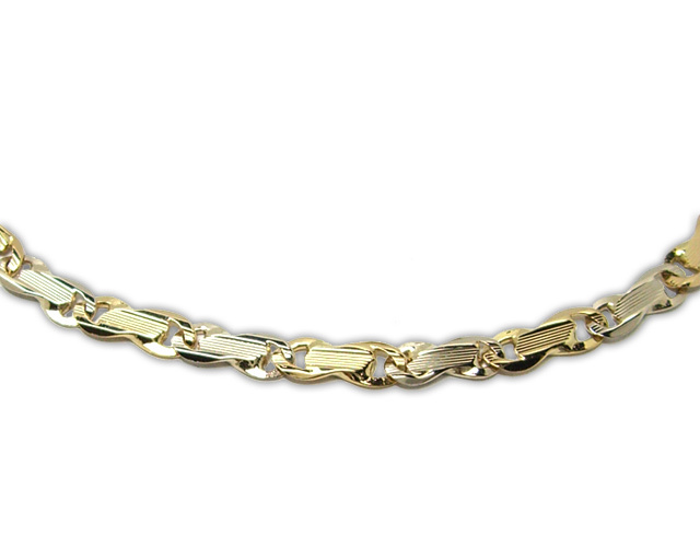 18k White and Gold Bracelet for Man