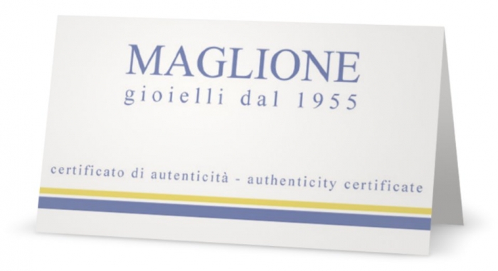 Catena lunga 100 cm con ciondolo Chiama Angeli in argento 925% placcato oro rosa