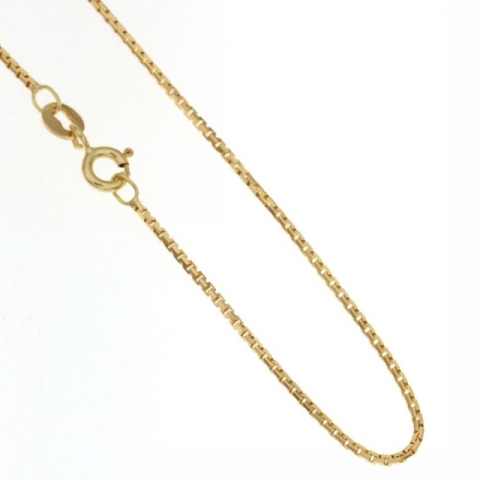 Catenina veneziana 45 cm in oro giallo 18kt 