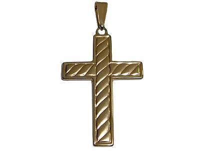18K Yellow Gold Cross Pendant
