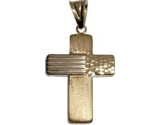 Ciondolo Croce oro giallo 18kt
