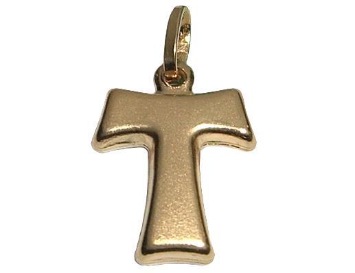 18K Yellow Gold Cross Pendant