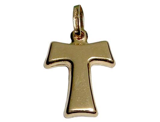 18K Yellow Gold Cross Pendant
