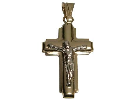 18K Yellow Gold Cross Pendant