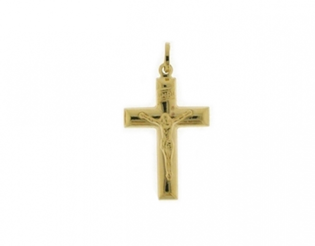 18K Yellow Gold Cross Pendant