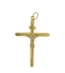18K Yellow Gold Cross Pendant
