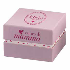 Ciondolo Le Bebè - Cuore di Mamma - in oro giallo con Rubino