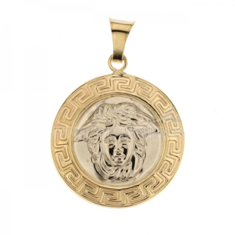 18k Yellow and White Gold VERSACE Pendant