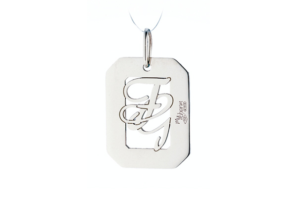 My Charm - Pendant in white, yellow or pink gold with a customizable name for Man