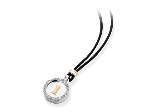 925 Silver Cubic Zirconia Customizable Number Little Pendant