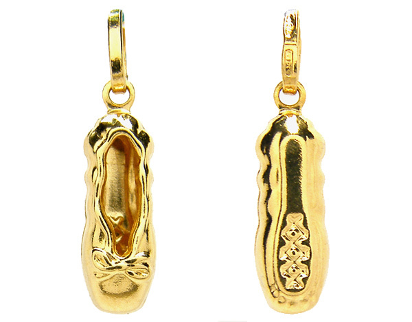 18K Yellow or White Gold Pendant