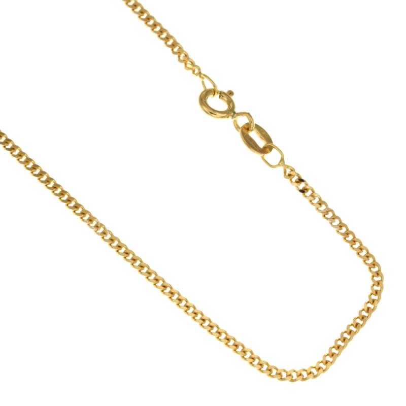 Collana a catena maglia grumetta in oro giallo 18kt
