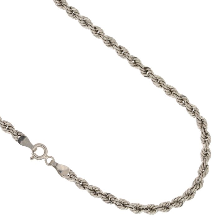 Collana a corda - fune 60 cm larga 3,20 mm in oro 18kt