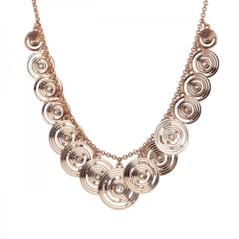 Collana BOCCADAMO placcata oro rosa con charms degradè e Swarovski XGR404RS