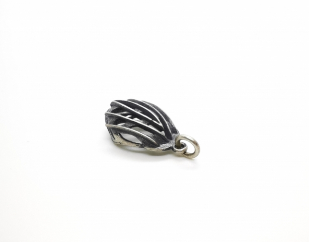 925k Silver Necklace whit pendant Bike Helmet