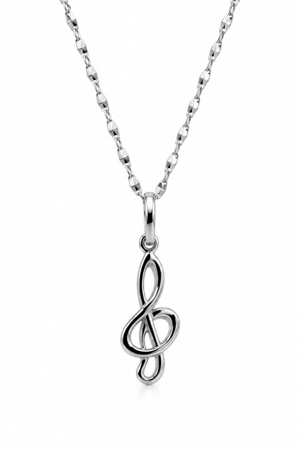 18k White Gold Pendant Necklace