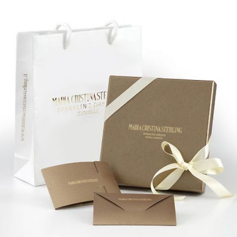 Collana con ciondolo pendente in argento rosa 925 e ametista firmata Maria Cristina Sterling