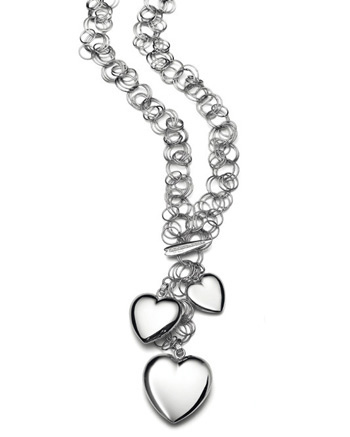 Collana con cuori in argento 925 firmati Maria Cristina Sterling