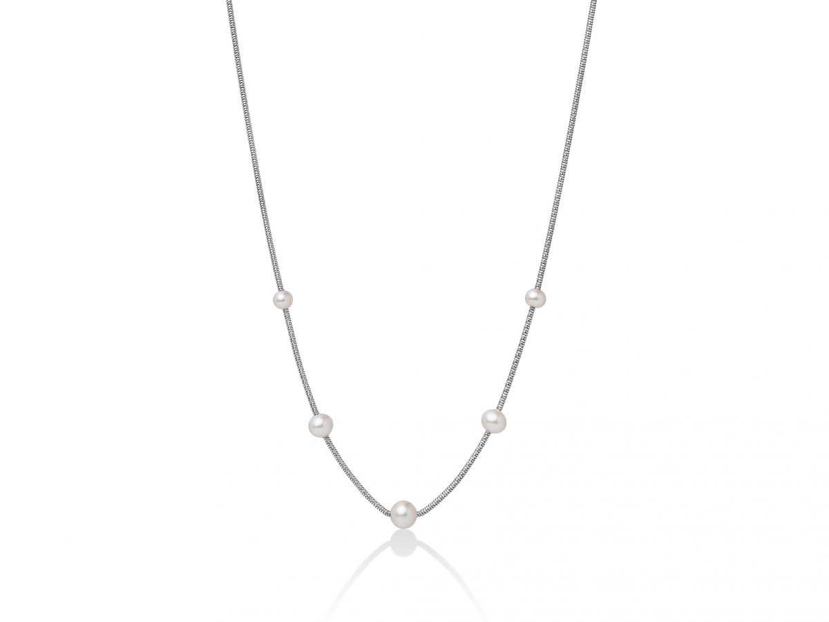 Collana con Perle in argento 925% MISS ITALIA PCL5623