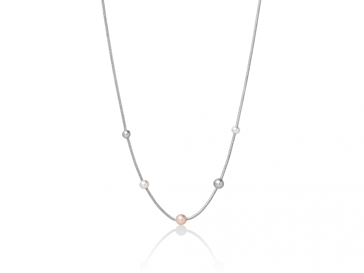 Collana con Perle in argento 925% MISS ITALIA PCL5624