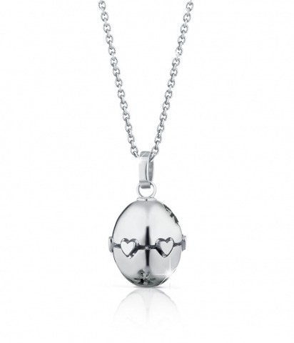 Collana Le Bebè - Suonamore Lovetto - Ciondolo con sagome traforate e cuoricini in argento