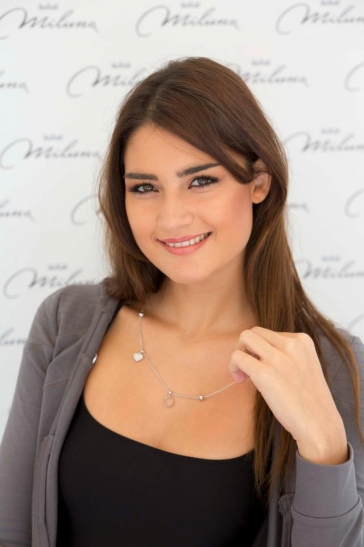 Collana Miluna collezione Luna in argento 925 con ciondoli