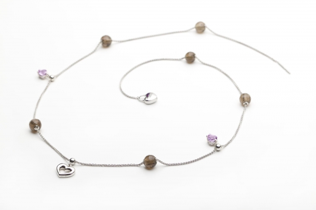 Collana Miluna collezione Luna in argento 925 con ciondoli