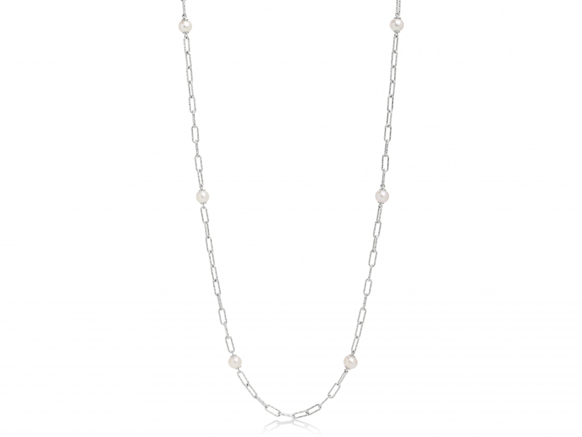 Collana MILUNA con Perla in argento 925% MISS ITALIA PCL6073B