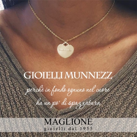 Collana MUNNEZZ in argento 925 con cuore