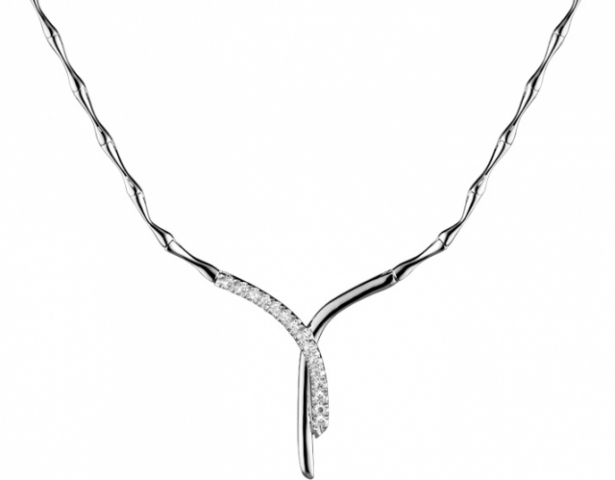 Collana Roger Gems in oro bianco 18kt con Diamanti Naturali Puri IF 0.23ct