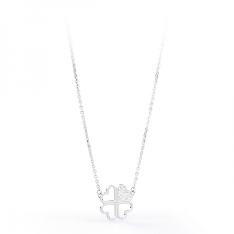 Collana S'Agapò by BrosWay collezione Fantasia con ciondolo Quadrifoglio
