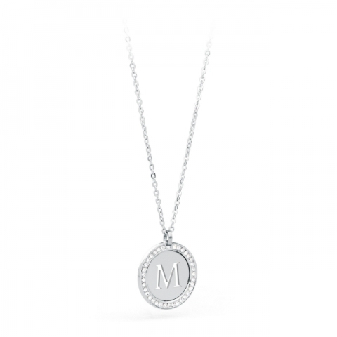 Collana S'Agapò by BrosWay collezione Lettering con ciondolo lettera M