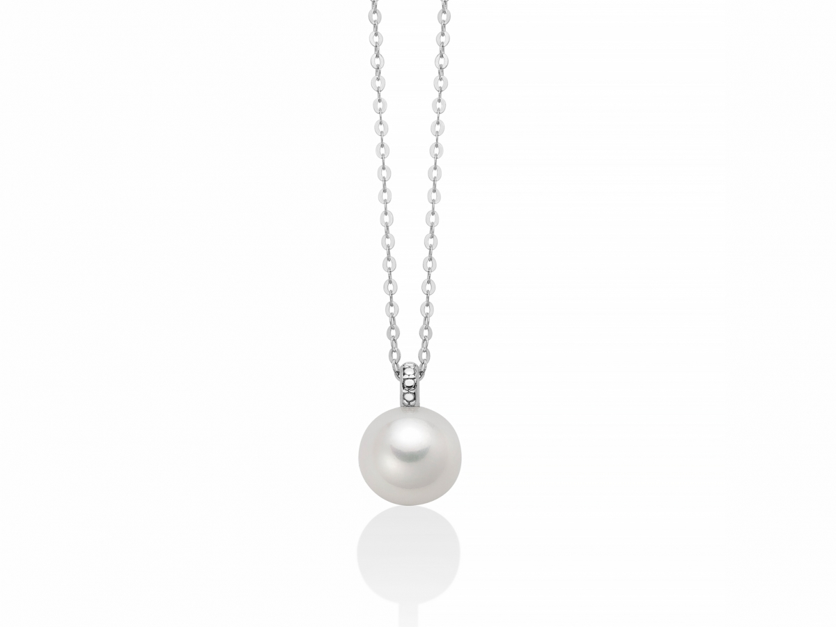 Miluna - 925k Silver and Real Pearl Necklace