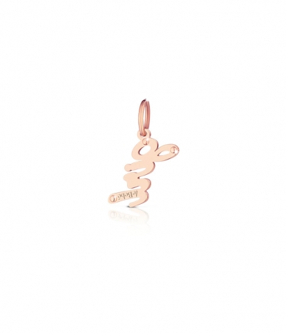 Componente per il Bracciale o Collana LeBebè - Lock Your Love - pendente Girl in argento 925% e oro rosa