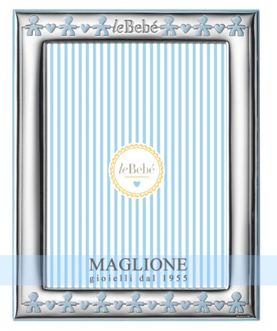 Cornice Le Bebè portafoto bimbo linea Classica Primi Ricordi 13x18 in Argento