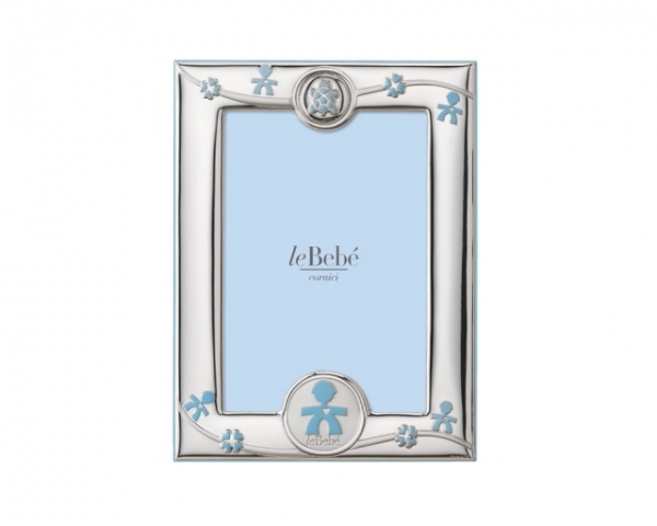 Cornice Le Bebè portafoto bimbo linea Fortuna Primi Ricordi 10x15 in Argento