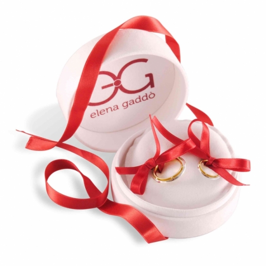 Fede Nuziale comfort  Elena Gaddò - Linea Arte Greca - realizzata a mano in oro 18 kt