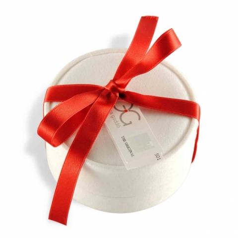 Fede Nuziale comfort Elena Gaddò - Linea Arte Greca - realizzata a mano in oro 18 kt