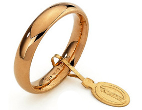 Fede Nuziale Unoaerre Comoda da 4 mm oro giallo 18kt dal n. 20