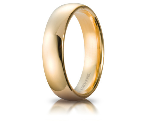 UNOAERRE - 18K Yellow Gold 5 mm Comfort Wedding Ring