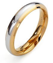Cassiopea - 18K Yellow and White Gold Wedding Ring Unoaerre