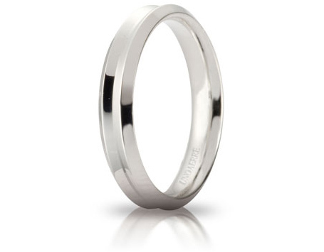 Corona - 18K White Gold Wedding Ring Unoaerre