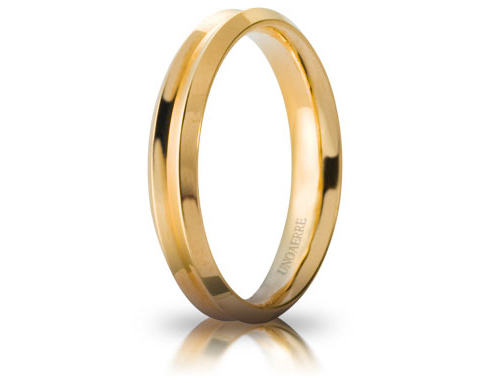 Fede Nuziale Unoaerre modello Corona in oro giallo 18kt