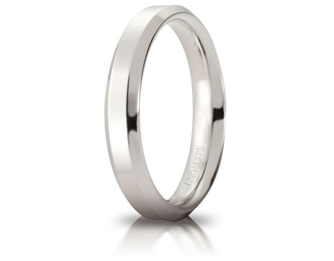 Hydra - 18K White Gold Wedding Ring Unoaerre