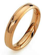 Orion - 18K Yellow Gold Wedding Ring Unoaerre