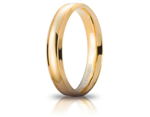 Orion - 18K Yellow Gold Wedding Ring Unoaerre