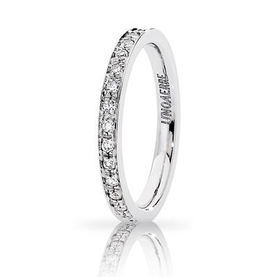 Schegge di Venere - 18K White Gold and Diamonds Wedding Ring from n. 15 to 23