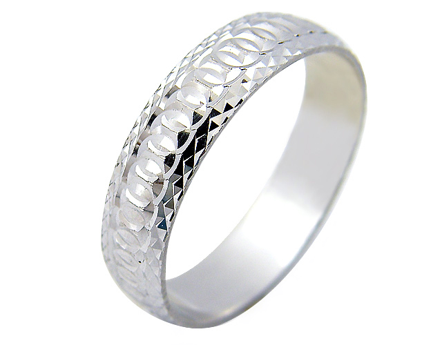 Fedina modello olimpionica in oro bianco 18kt a fascia larga