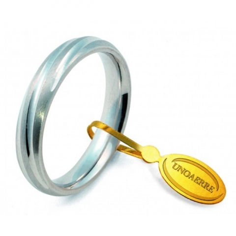 Fedina Unoaerre modello AF 256 in oro bianco 18kt