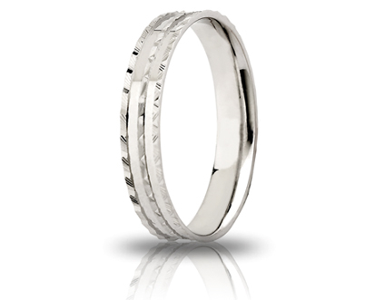 925K White Silver Engagement Ring AF308 Unoaerre